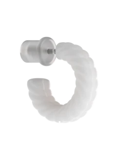 Lariat Earrings -Silicone Jewelry & Accessories QALO Lariat Earring Pearl Angle