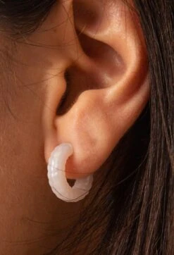 Lariat Earrings -Silicone Jewelry & Accessories QALO Lariat Earring Pearl Hover