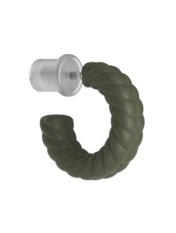 Lariat Earrings -Silicone Jewelry & Accessories QALO Lariat Earring Sage Angle