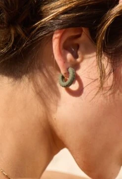 Lariat Earrings -Silicone Jewelry & Accessories QALO Lariat Earring Sage Hover