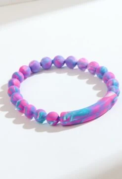 Women's Tie Dye Tranquil Bracelet -Silicone Jewelry & Accessories QALO MENTRANQUILBRACELET PurpleCrush Hover