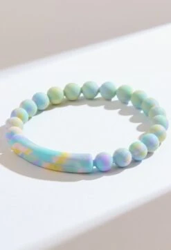 Women's Tie Dye Tranquil Bracelet -Silicone Jewelry & Accessories QALO MENTRANQUILBRACELET RainbowCloud Hover