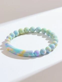 Women's Tie Dye Tranquil Bracelet -Silicone Jewelry & Accessories QALO MENTRANQUILBRACELET RainbowCloud Lifestyle 01
