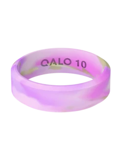 Women’s Natural Stone Modern Silicone Ring -Silicone Jewelry & Accessories QALO NaturalStone Modern Amethyst Front Trans d6973a33 9699 4e11 9f29 4cf54a586b7d