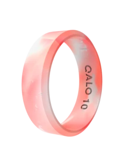 Women’s Natural Stone Modern Silicone Ring -Silicone Jewelry & Accessories QALO NaturalStone Modern RoseQuartz Angle Trans 2970a689 618f 49bb b806 410000aa5050