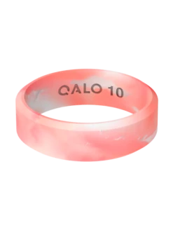 Women’s Natural Stone Modern Silicone Ring -Silicone Jewelry & Accessories QALO NaturalStone Modern RoseQuartz Front Trans f5123cea 2c24 409b bbb6 78cab7a71824