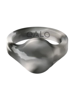 Women’s Natural Stone Signet Silicone Ring -Silicone Jewelry & Accessories QALO NaturalStone Signet Granite Front Trans