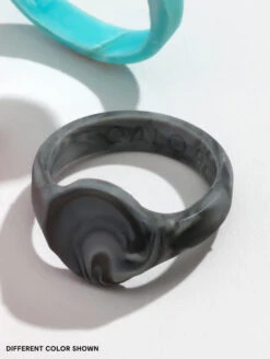 Women’s Natural Stone Signet Silicone Ring -Silicone Jewelry & Accessories QALO NaturalStone Signet Turquoise Lifestyle 02 986cc0ab 8863 43a6 80bd 10bd6ee6b4ad