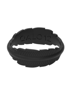 Women's Serene Ring -Silicone Jewelry & Accessories QALO Serene Black Front
