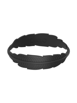 Women's Serene Bracelet -Silicone Jewelry & Accessories QALO Serene Bracelet Black Front