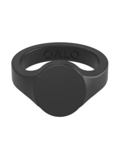 Men's Signet Silicone Ring -Silicone Jewelry & Accessories QALO Signet Black Front be48d173 cd98 4b2f abe8 b9ef5f1a650b
