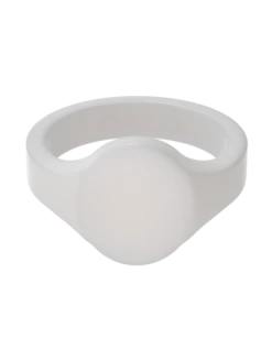 Women's Signet Ring -Silicone Jewelry & Accessories QALO Signet Pearl Front