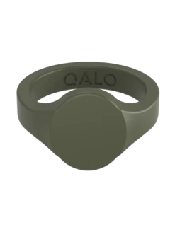 Men's Signet Silicone Ring -Silicone Jewelry & Accessories QALO Signet Sage Front 92c8bd5c e448 4a7d 91eb f60275b86d03
