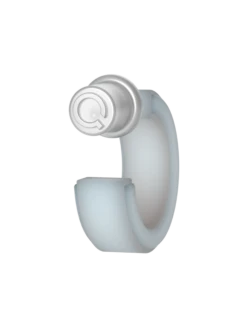 Step Earrings -Silicone Jewelry & Accessories QALO StepEdge Earring Pearl Back