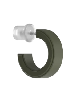 Step Earrings -Silicone Jewelry & Accessories QALO StepEdge Earring Sage Angle