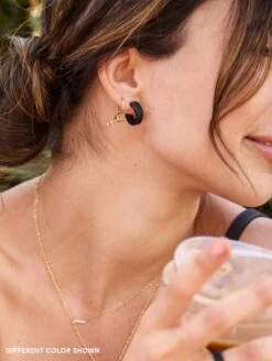 Step Earrings -Silicone Jewelry & Accessories QALO StepEdge Earring Sage Lifestyle 01