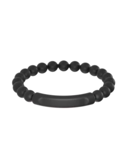 Men's Tranquil Bracelet -Silicone Jewelry & Accessories QALO Tranquil Bracelet Black Front aa847fbe fcd5 4fe3 908e 677275cd7588