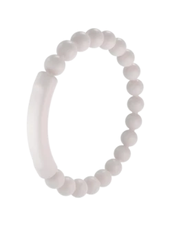 Women's Tranquil Bracelet -Silicone Jewelry & Accessories QALO Tranquil Bracelet Pearl Angle