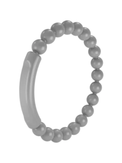 Men's Tranquil Bracelet -Silicone Jewelry & Accessories QALO Tranquil Bracelet Silver Angle 733b5fb2 33e9 478e 9dfa ed29c33aa6bc
