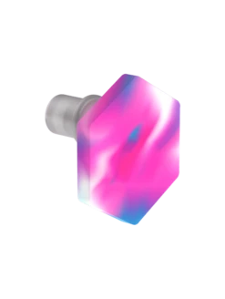 Ion Tie Dye Earrings -Silicone Jewelry & Accessories QALO WOMENIONEARRINGS PurpleCrush Angle d96a2347 4d7a 4876 b33c d7454ca672cf