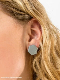 Ion Tie Dye Earrings -Silicone Jewelry & Accessories QALO WOMENIONEARRINGS PurpleCrush Lifestyle 02