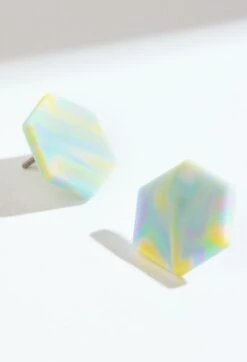 Ion Tie Dye Earrings -Silicone Jewelry & Accessories QALO WOMENIONEARRINGS RainbowCloud Hover