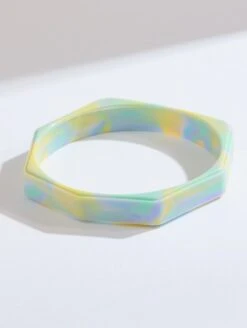 Women's Tie Dye Lake Bracelet -Silicone Jewelry & Accessories QALO WOMENLAKEBRACELET RainbowCloud Lifestyle 01
