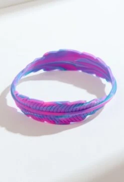 Women's Tie Dye Serene Bracelet -Silicone Jewelry & Accessories QALO WOMENSERENEBRACELET PurpleCrush Hover