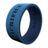 Men's Folds Of Honor Mantra Strata Ring -Silicone Jewelry & Accessories QLO FoldsOfHonor Mens Strata BlueBlack HonorMantra Angle