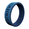 Women's Folds Of Honor Mantra Strata Ring -Silicone Jewelry & Accessories QLO FoldsOfHonor Womens Strata BlueBlack HonorMantra Front