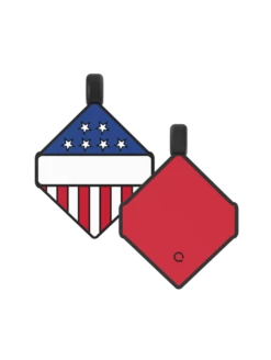 Folds Of Honor Diamond Dog ID Tag -Silicone Jewelry & Accessories QLO FoldsofHonor DogTag Flag Diamond NoCMZ