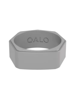 Men's Lake Silicone Ring -Silicone Jewelry & Accessories QLO Lake Silver Front 31a37d1e 0464 4ee2 beb7 c1416f5f53bb