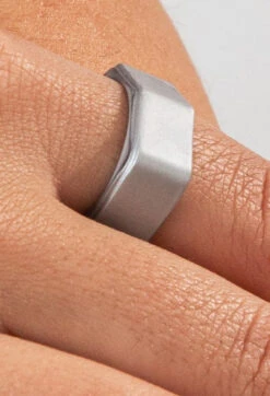 Men's Lake Silicone Ring -Silicone Jewelry & Accessories QLO Lake Silver Hover 6d7bab76 e0e1 43b4 a974 5bdd537867cf