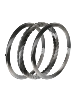 Women's Natural Stone Essential Bangles -Silicone Jewelry & Accessories QLO NaturalStone Bangles.Granite Front Trans