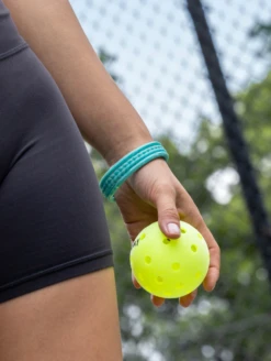 Women's Natural Stone Essential Bangles -Silicone Jewelry & Accessories QLO NaturalStone Bangles.Turquoise Lifestyle 02