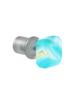 Emme Natural Stone Earrings -Silicone Jewelry & Accessories QLO NaturalStone EmmeEarrings.Turquoise Angle Trans