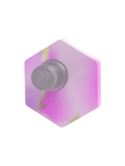 Ion Natural Stone Earrings -Silicone Jewelry & Accessories QLO NaturalStone IonEarrings.Amethyst Front Trans