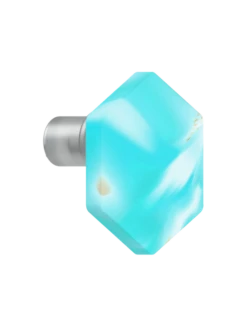 Ion Natural Stone Earrings -Silicone Jewelry & Accessories QLO NaturalStone IonEarrings.Turquoise Angle Trans