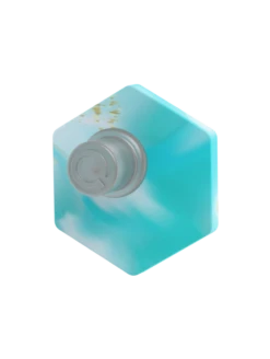 Ion Natural Stone Earrings -Silicone Jewelry & Accessories QLO NaturalStone IonEarrings.Turquoise Front Trans