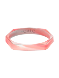Women's Natural Stone Lake Bracelet -Silicone Jewelry & Accessories QLO NaturalStone LakeBracelet.RoseQuartz CMZ