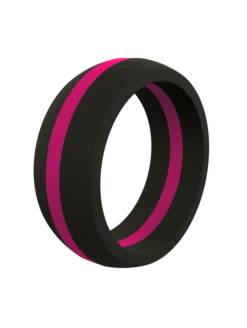 Men's Thin Pink Line Classic Silicone Ring