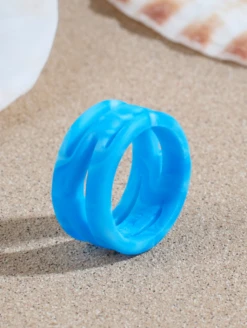 Women’s Bioluminescent Zaha Silicone Ring -Silicone Jewelry & Accessories QLO.Bioluminescent.ZahaRing.Women Lifestyle 01