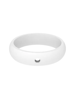 Women's Classic Ring For Charms -Silicone Jewelry & Accessories QLO.Charms.WhiteRing.Women Front