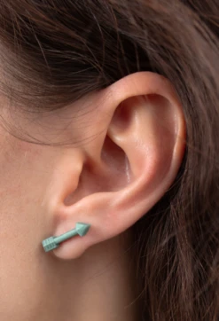 Eva Shockey Arrow Earrings -Silicone Jewelry & Accessories QLO.Eva3 .2024.MetallicForest.ArrowEarrings.Women Hover
