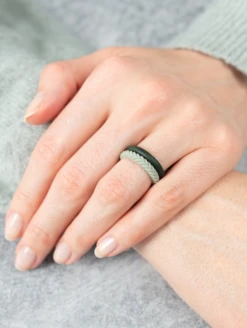 Women's Eva Shockey Treelined Double Stack -Silicone Jewelry & Accessories QLO.Eva3 .2024.Stackables.2.Treelined.Women Lifestyle 02