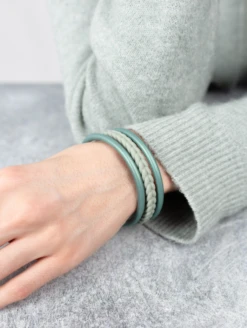 Women's Eva Shockey Essential Bangles -Silicone Jewelry & Accessories QLO.Eva3 .2024.Woodland.Bangles.Women Lifestyle 02