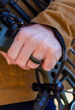 Men's Eva Shockey Woodland Strata Ring -Silicone Jewelry & Accessories QLO.Eva3 .2024.WoodlandStrata.ForestBlack.Men Hover