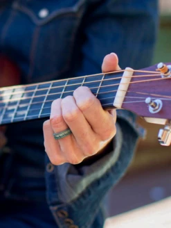 Women's Eva Shockey Woodland Strata Ring -Silicone Jewelry & Accessories QLO.Eva3 .2024.WoodlandStrata.ForestDesert.Women Lifestyle 01