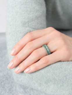 Women's Eva Shockey Woodland Strata Ring -Silicone Jewelry & Accessories QLO.Eva3 .2024.WoodlandStrata.ForestDesert.Women Lifestyle 02