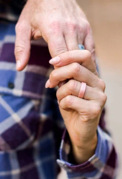 Women's Eva Shockey Strata Silicone Ring -Silicone Jewelry & Accessories QLO.Eva .Shockey.3.23.Web .PDP .Lifestyle.Womens.Rose .Gold .Mauve .Hover .1 1